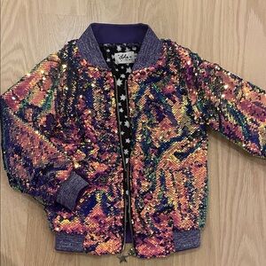 Lola + The Boys Starry Sequin Jacket